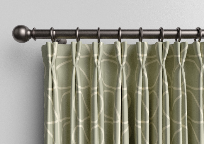 Orla Kiely Jumbo Linear Stem, Pebble - Made to Measure Curtains - Image 10
